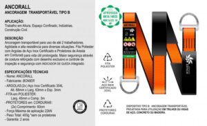 FITA DE ANCORAGEM
